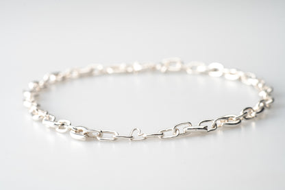 Cadena Choker Corazon plata