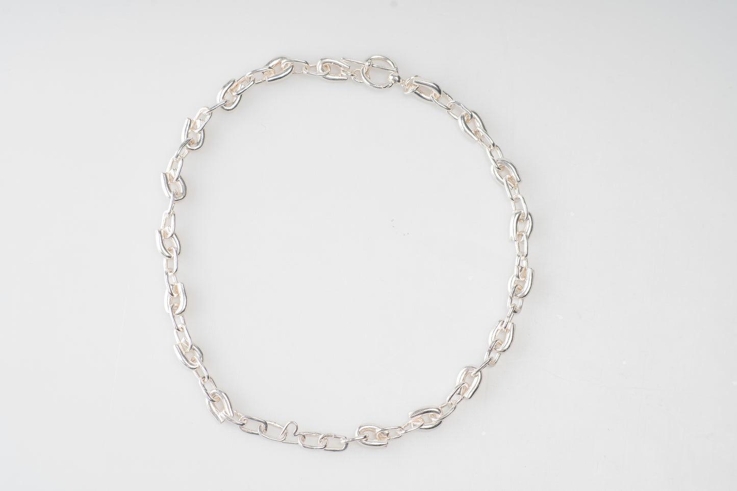 Cadena Choker Corazón plata