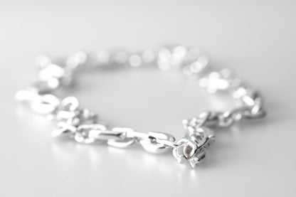 Cadena Choker Corazón detalle plata