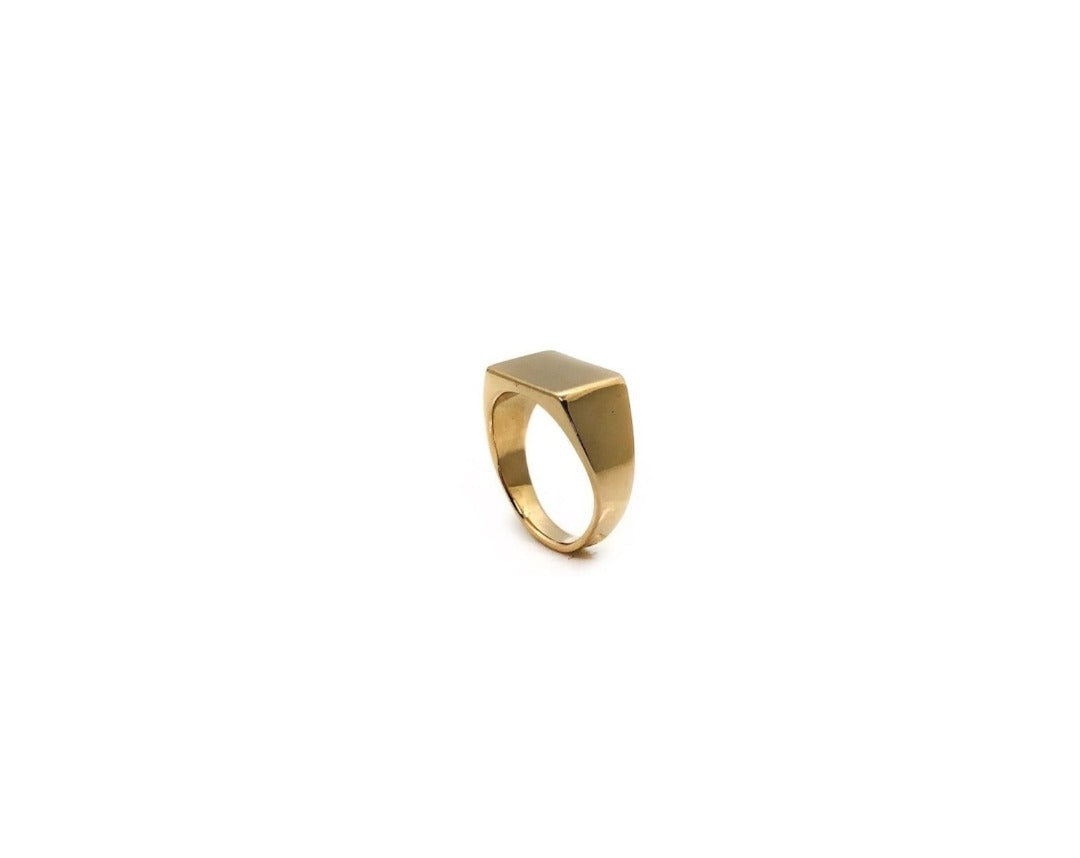 Anillo baño de oro, hecho a mano